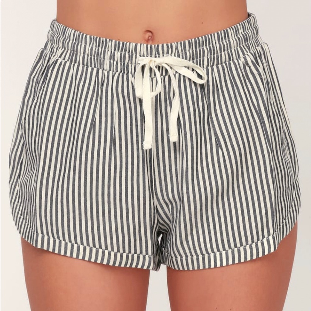 Billabong Road Trippin black striped shorts